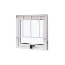 Janela de Alumínio Maxim-Ar 50x50cm com Grade e Vidro Liso Cristal Ramassol