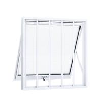 Janela de Aluminio Maxim-ar 60x80cm com Grade e Vidro Lucasa Alumínios