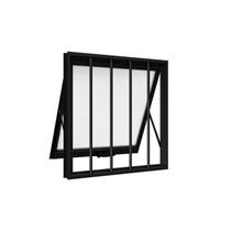 Janela de Aluminio Maxim-ar com Grade 60x80cm Lucasa
