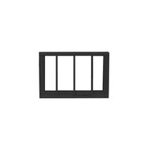 Janela de Aluminio Maximo - Ar 60x60cm 1 Seção com Grade