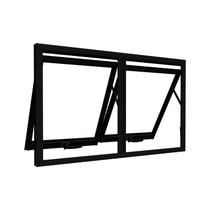 Janela de Alumínio Máximo Ar Duplo Horizontal 60x100cm Lucasa Ideale