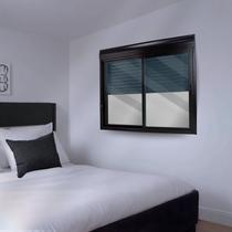 Janela de Aluminio Persiana Automatica 110V 150x120cm 2 Folhas com vidro liso CRV Portas e Janelas