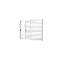Janela de Alumínio Veneziana 100x100cm 3 Folhas Riobras Janela de Alumínio Veneziana 100x100cm 3 Folhas Riobras