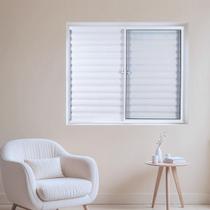 Janela de Alumínio Veneziana 100x100cm 3 Folhas Vidro Liso Soft Plus MGM
