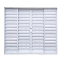Janela de Alumínio Veneziana de Correr 100x120cm 4 Folhas sem Vidro Soft Plus MGM Branco Janela de Alumínio Veneziana de Correr 100x120cm 4 Folhas sem Vidro Soft Plus MGM Branco