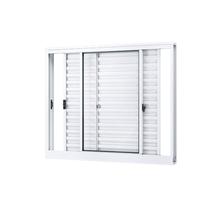 Janela de Alumínio Veneziana de Correr Lateral 3 Folhas Móveis 100x120cm Riobras Janela de Alumínio Veneziana de Correr Lateral 3 Folhas Móveis 100x120cm Riobras