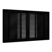 Janela de Alumínio Veneziana Flex 4 Folhas Móveis e 2 Fixas 120x150cm Lucasa Eccellente