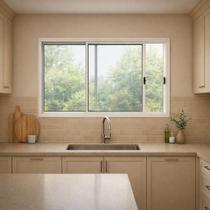 Janela de Correr 2 Folhas de Alumínio Branco 100x120