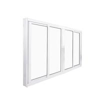 Janela de Correr Abertura Central Premium 4 Folhas Vidro Liso 100x120cm Yescasa Janela de Correr Abertura Central Premium 4 Folhas Vidro Liso 100x120cm Yescasa