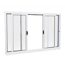Janela de Correr em Aço 100 x 120 x 14 cm 4 Folhas Branco Prática MMachado Janela de Correr em Aço 100 x 120 x 14 cm 4 Folhas Branco Prática MMachado