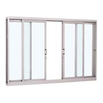 Janela de Correr em Aço 120 x 200 x 12 cm 4 Folhas Pratika Sasazaki