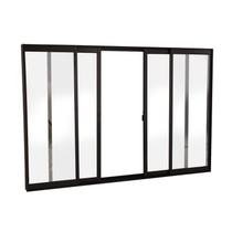 Janela de Correr em Alumínio 100 x 120 x 6 cm 4 Folhas V. Boreal Preto Básica MMachado Janela de Correr em Alumínio 100 x 120 x 6 cm 4 Folhas V. Boreal Preto Básica MMachado