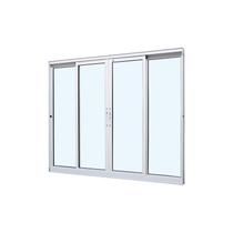 Janela de Correr em Alumínio Branco Caribe Max 120x150x6cm 4 Folhas Jap
