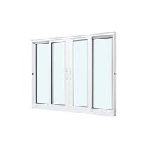 Janela de Correr em Alumínio Branco Perfecta Max 60x300x8cm 4 Folhas Jap
