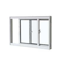 Janela De Correr Lateral 2 Folhas 60x40cm Branco Alumínio Janela De Correr Lateral 2 Folhas 60x40cm Branco Alumínio