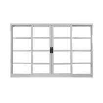 Janela de correr mgm aco 4 folhas 100x150cm rq120mm branco Janela de correr mgm aco 4 folhas 100x150cm rq120mm branco