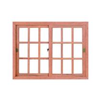 Janela De Correr P Vidro Quad. C Grade Angelim 120x120 Esel