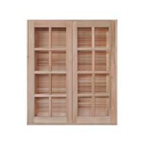 Janela de Madeira de Abrir 100x120cm 4 Folhas Rodam Eucalipto