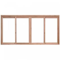 Janela de Madeira de Correr 100x120cm com Caixilho 9,4cm Ewk 384 Rondosul