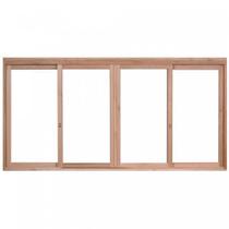 Janela de Madeira de Correr 120x160cm com Caixilho 9,4cm Ewk 384 Rondosul