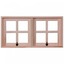 Janela de Madeira Maxim-ar 60x120cm com Caixilho 9,4cm Ewr Mp53 Rondosul