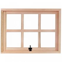Janela de Madeira Maxim-Ar 60x80cm com Caixilho 9,4cm EWR MP61 Rondosul