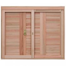 Janela de Madeira Veneziana 100x80cm com Caixilho 12cm Ewk 220 Rondosul