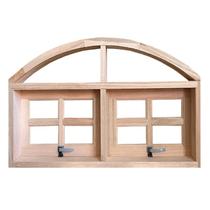 Janela de Madeira Vitro Máximo Ar 2 Módulos em Arco Padrão Cedro Esquadrias Longo - 1.40 (L) X 0.80 (A)