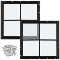 Janela de popa Flush Mount Shed Tandefio 18x18", pacote com 2