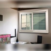 Janela de PVC Acustica Sobrepor 100x150cm com 2 Folhas e Vidro Laminado ITEC Brimak Janela de PVC Acustica Sobrepor 100x150cm com 2 Folhas e Vidro Laminado ITEC Brimak