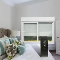 Janela de PVC Integrada 140x200cm 2 Folhas com Vidro Liso e Cremonna com Controle Remoto ITEC Brimak Janela de PVC Integrada 140x200cm 2 Folhas com Vidro Liso e Cremonna com Controle Remoto ITEC Brimak