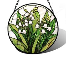 Janela de vitral pendurada DASTOLL Lily of The Valley