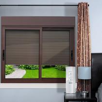 Janela Elite 2 Folhas Moveis com Persiana Integrada Correr com Motor e Controle Remoto 140 X 200 Vid