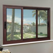 Janela Elite 3 Folhas Moveis Sequenciais 100 X 150 Vidro Liso Janela Elite 3 Folhas Moveis Sequenciais 100 X 150 Vidro Liso