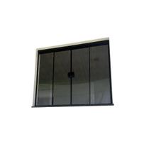 Janela fume 4f 120alt x 120lar desmontada ( kit preto )