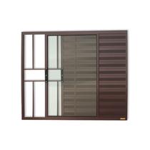 Janela Janela Veneziana Confort 3 Folhas com Grade Vidro Liso 100cm X 150cm Brimak Janela Janela Veneziana Confort 3 Folhas com Grade Vidro Liso 100cm X 150cm Brimak