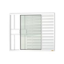 Janela Janela Veneziana Confort 3 Folhas com Grade Vidro Liso 100cm X 80cm Brimak