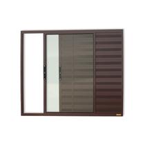 Janela Janela Veneziana Confort 3 Folhas Vidro Liso 100cm X 150cm Brimak Janela Janela Veneziana Confort 3 Folhas Vidro Liso 100cm X 150cm Brimak