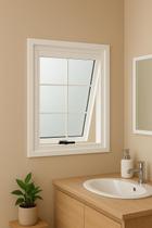 Janela Max Ar 60x60 Aço Branco C/grade e Vidro R-120- Branco Janela Max Ar 60x60 Aço Branco C/grade e Vidro R-120- Branco