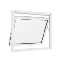Janela Maxim Ar 1 Seção Aluminio Branco Linha 25 - 80x60