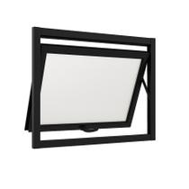 Janela Maxim Ar 1 Seção Aluminio Preto Linha 25 - 60x60 Janela Maxim Ar 1 Seção Aluminio Preto Linha 25 - 60x60