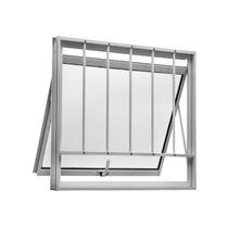 Janela Maxim-Ar 1 Secção Central Topsul Vidro Mini Boreal com Grade 80x60cm Esquadrisul