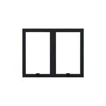 Janela Maxim-ar 2 Módulos Vidro Temperado 6mm 1,20x0,60m Fábrica do Alumínio