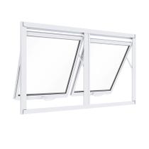 Janela Maxim Ar 2 Seções Aluminio Branco Linha 25 - 80x200