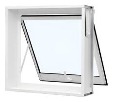 Janela Maxim Ar 50x50cm Aço Branco Sem Grade Max Ar Vitro Branco Janela Maxim Ar 50x50cm Aço Branco Sem Grade Max Ar Vitro Branco