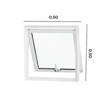 Janela Maxim-ar Abertura Central Premium 1 Folha Vidro Mini Boreal 50x50cm Espresso Esquadrias Janela Maxim-ar Abertura Central Premium 1 Folha Vidro Mini Boreal 50x50cm Espresso Esquadrias