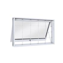 Janela Maxim-Ar Aço 60x100x12cm 1 Folha com Grade Vidro Mini Boreal Facilita Lucasa