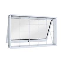 Janela Maxim Ar de Aço 60 x 80 x 7cm com Grade Quadrada Lucasa Facilita