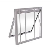 Janela Maxim-Ar em Alumínio 60 x 60 x 3,7 cm com Grade Branco Básica MMachado Janela Maxim-Ar em Alumínio 60 x 60 x 3,7 cm com Grade Branco Básica MMachado
