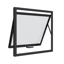 Janela Maxim-Ar em Alumínio 60x60 cm 1 Folha Preta Alumifit Sasazaki